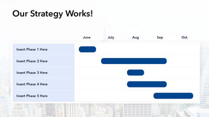 Our Strategy Slide Template PPT