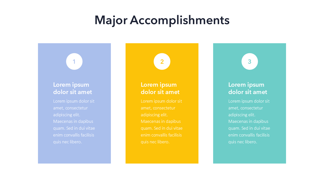 Major Accomplishments Slide Template