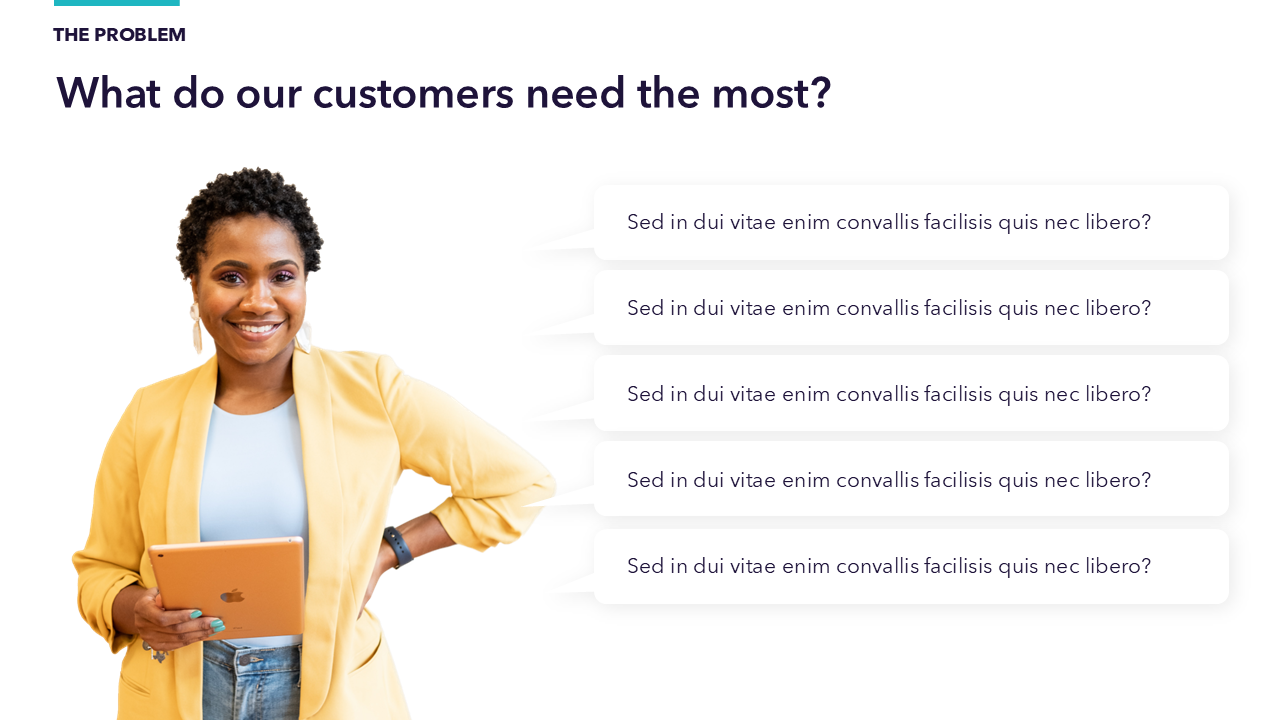 Customer Needs Slide