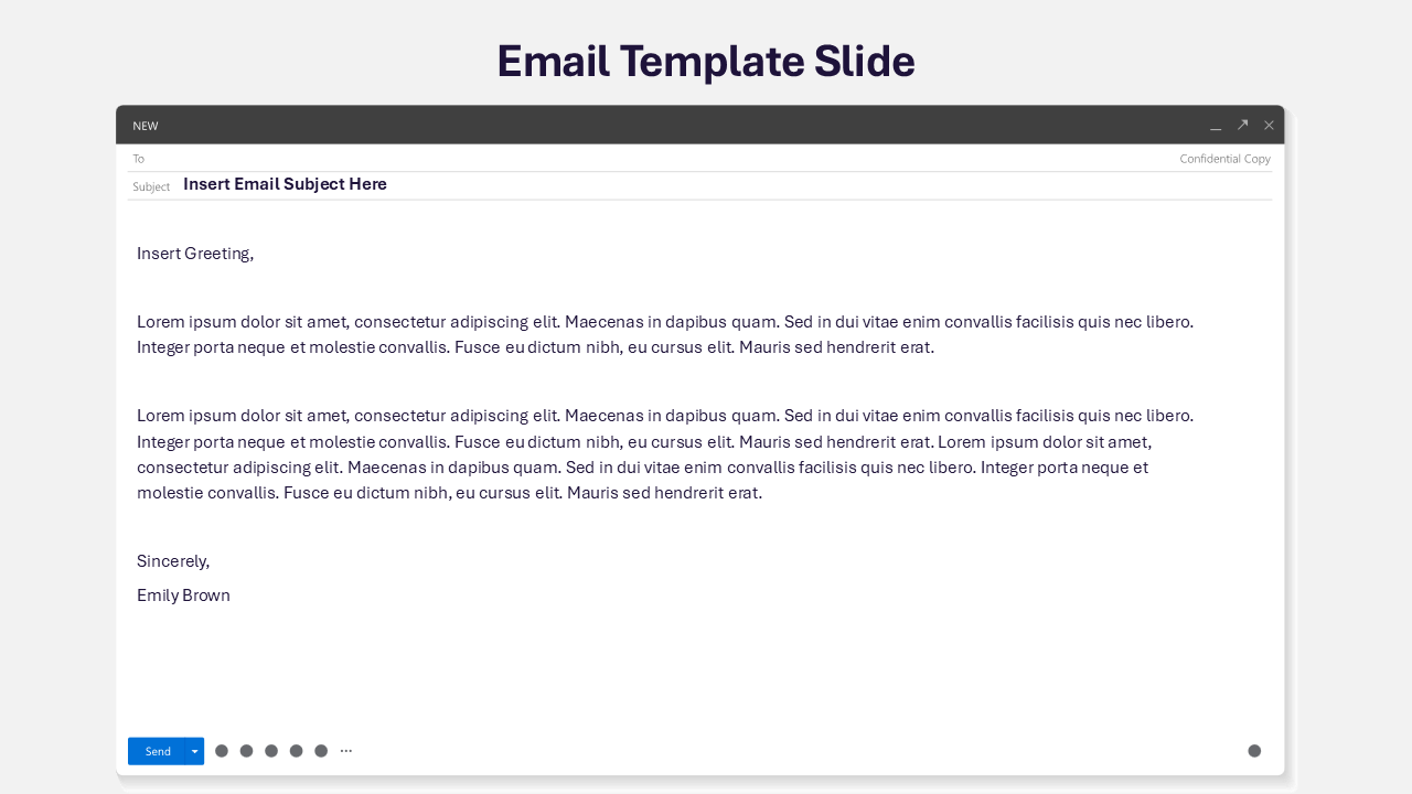 Email Template Slide