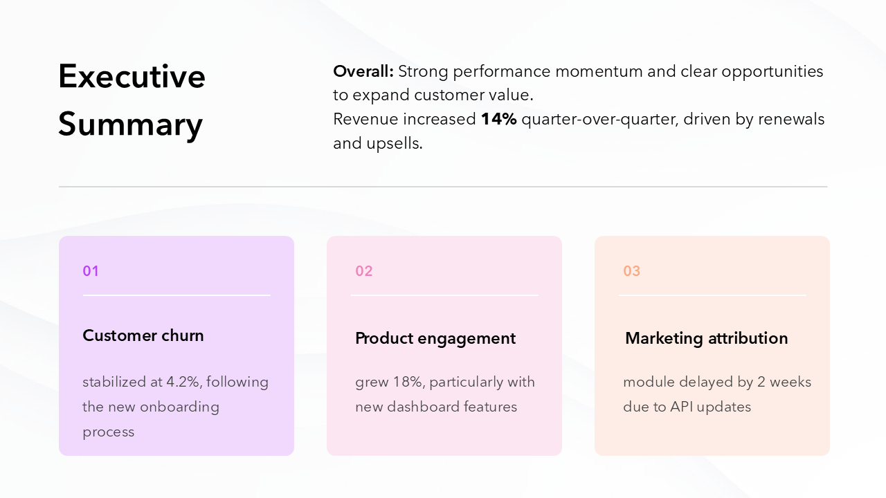 Quarterly Business Review Template