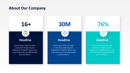 About Our Company Slide Template