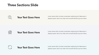 Slide With Three Sections