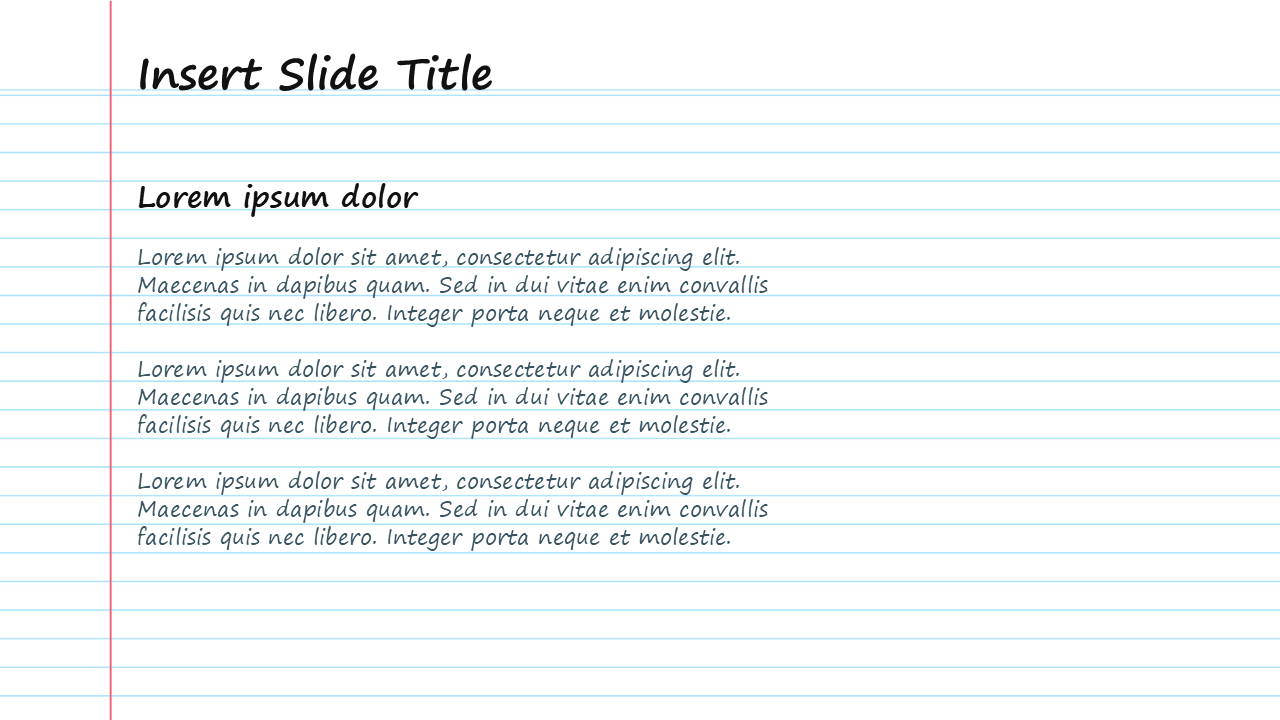 Notebook PPT Template