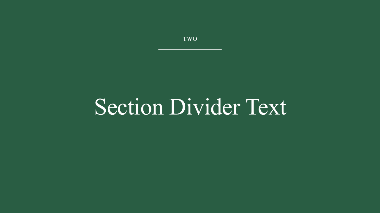 Title Slide for PowerPoint (with Matching Dividers & Closing)
