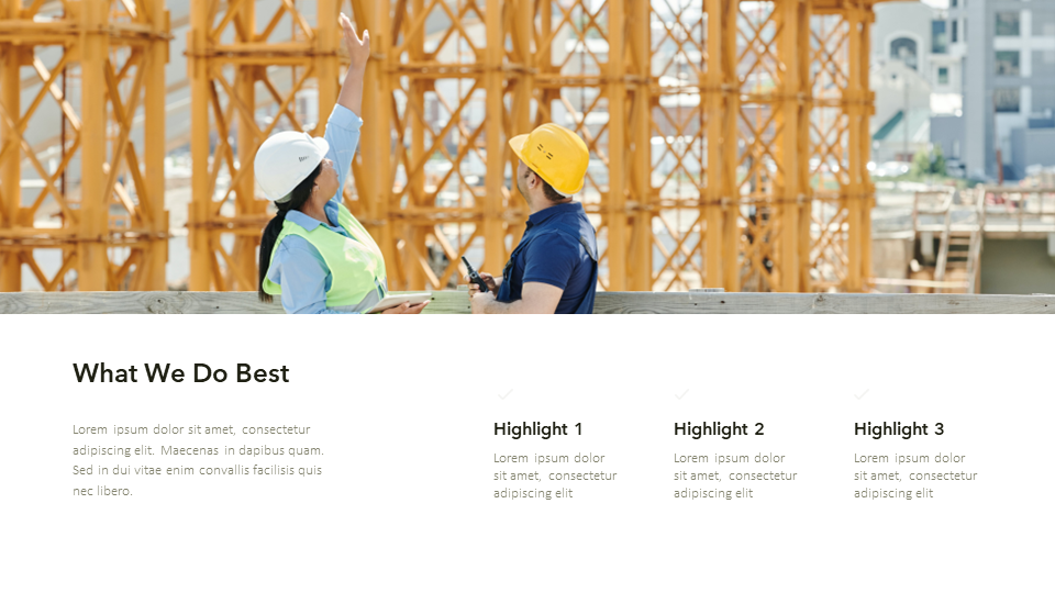 Construction Presentation Template