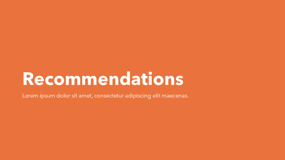 Minimal PPT Title & End Slides - in Red