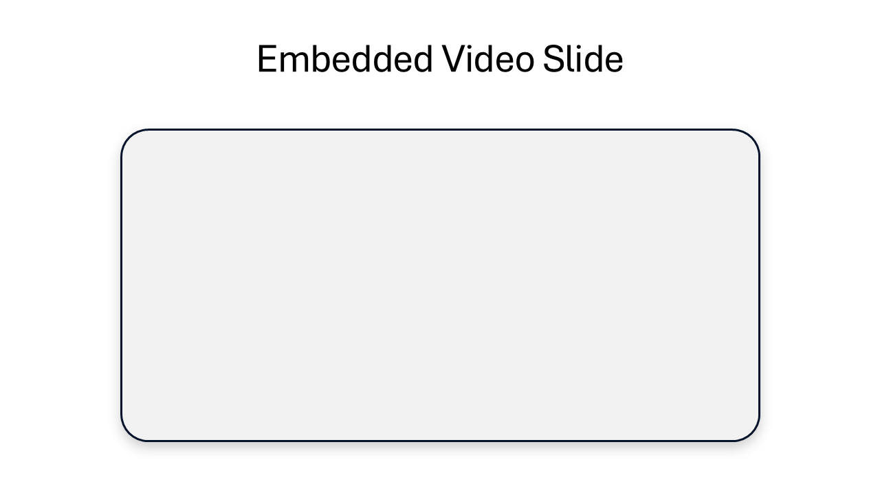 Embedded Video in Slide