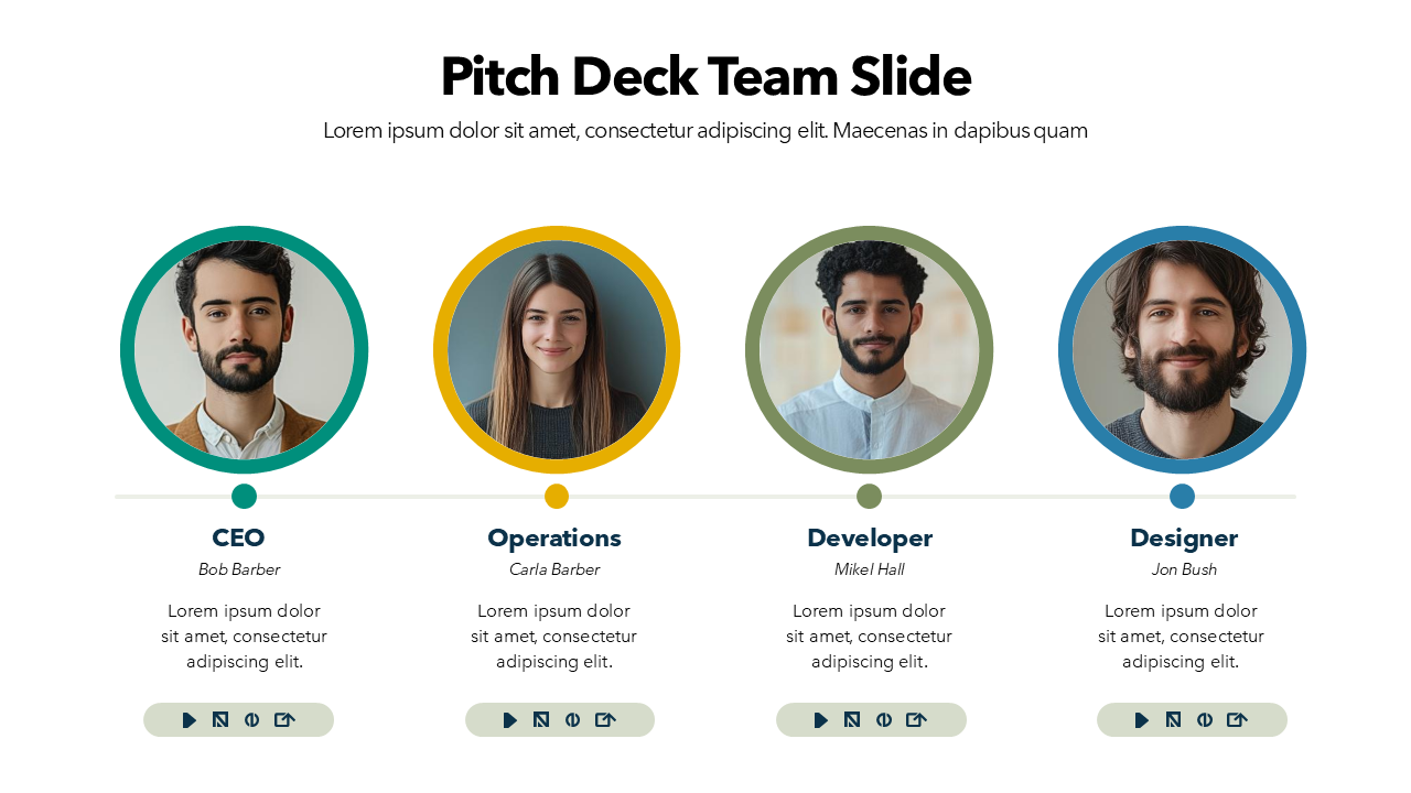Pitch Deck Team Slide