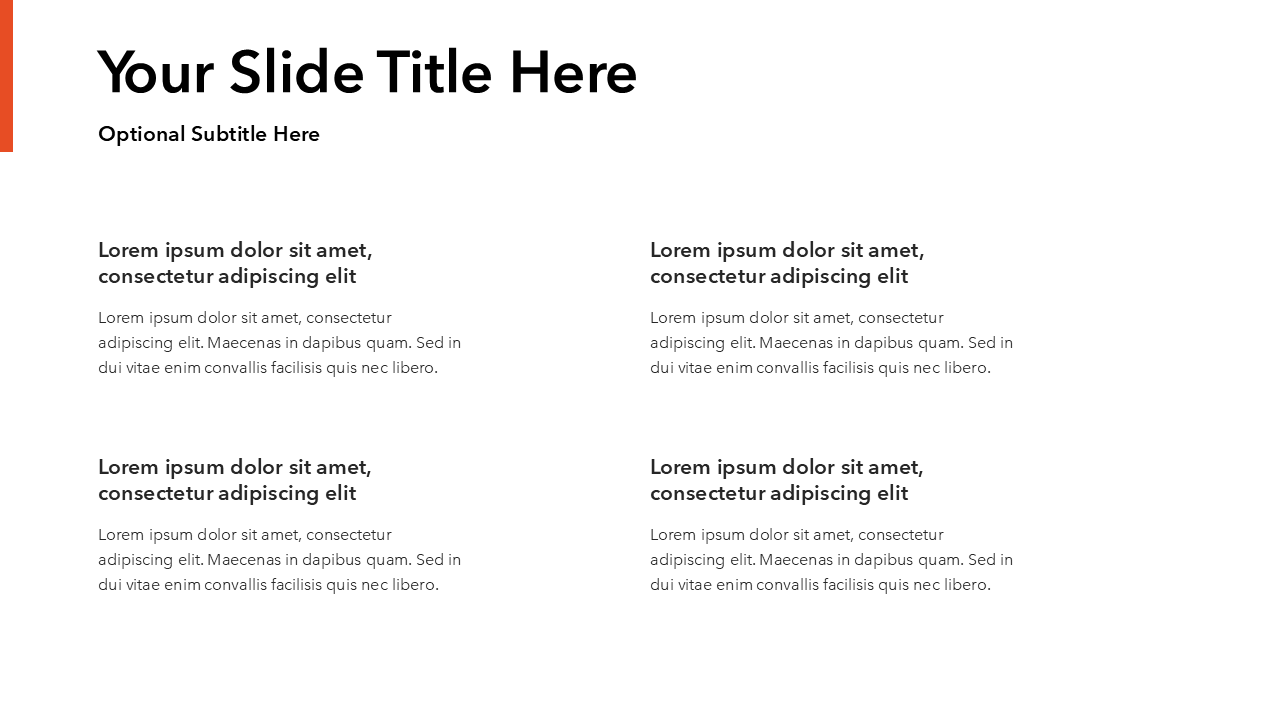 Simple Red PowerPoint Template