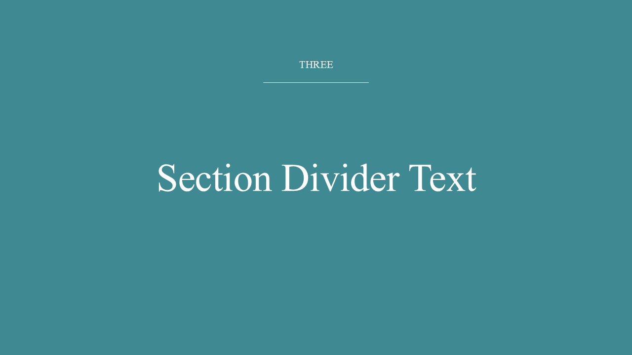 Title Slide for PowerPoint (with Matching Dividers & Closing)