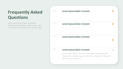 FAQ Slide Template