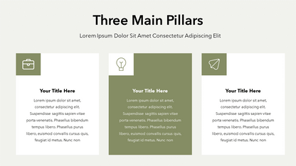 Three Pillars Slide Template