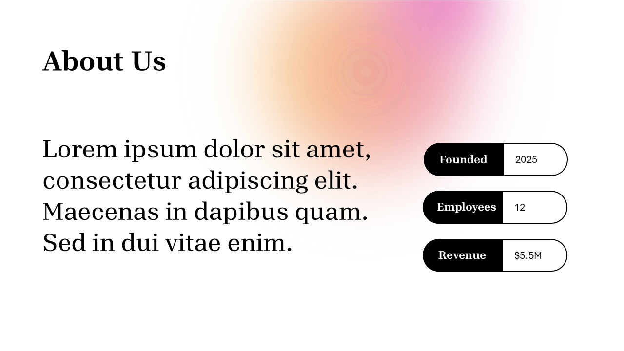 Gradient Presentation Template