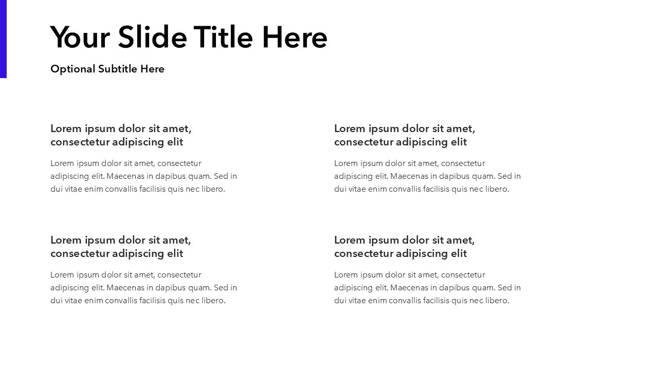 Simple Blue PowerPoint Template