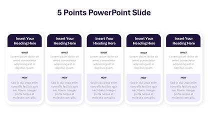 5 Points Slide