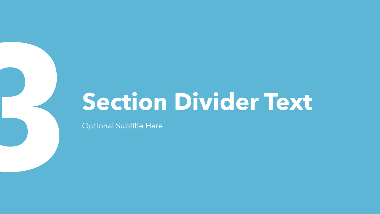 Section Divider Slide