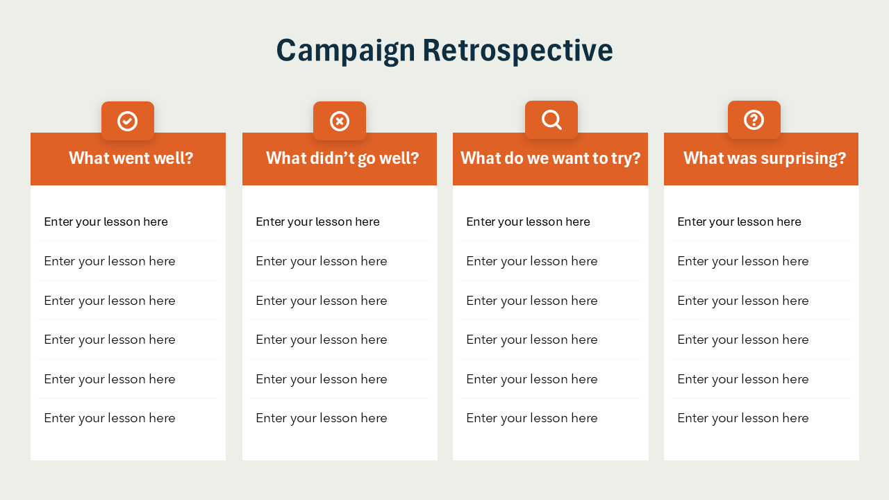 Project Retrospective PPT