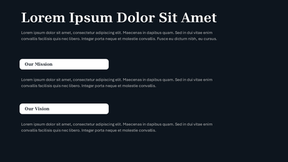 Black PPT Template
