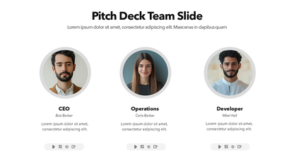 Pitch Deck Team Slide