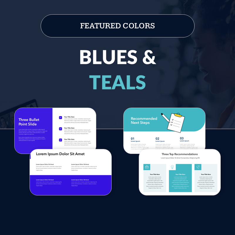 Blue & Teal Templates | Linia Presentations