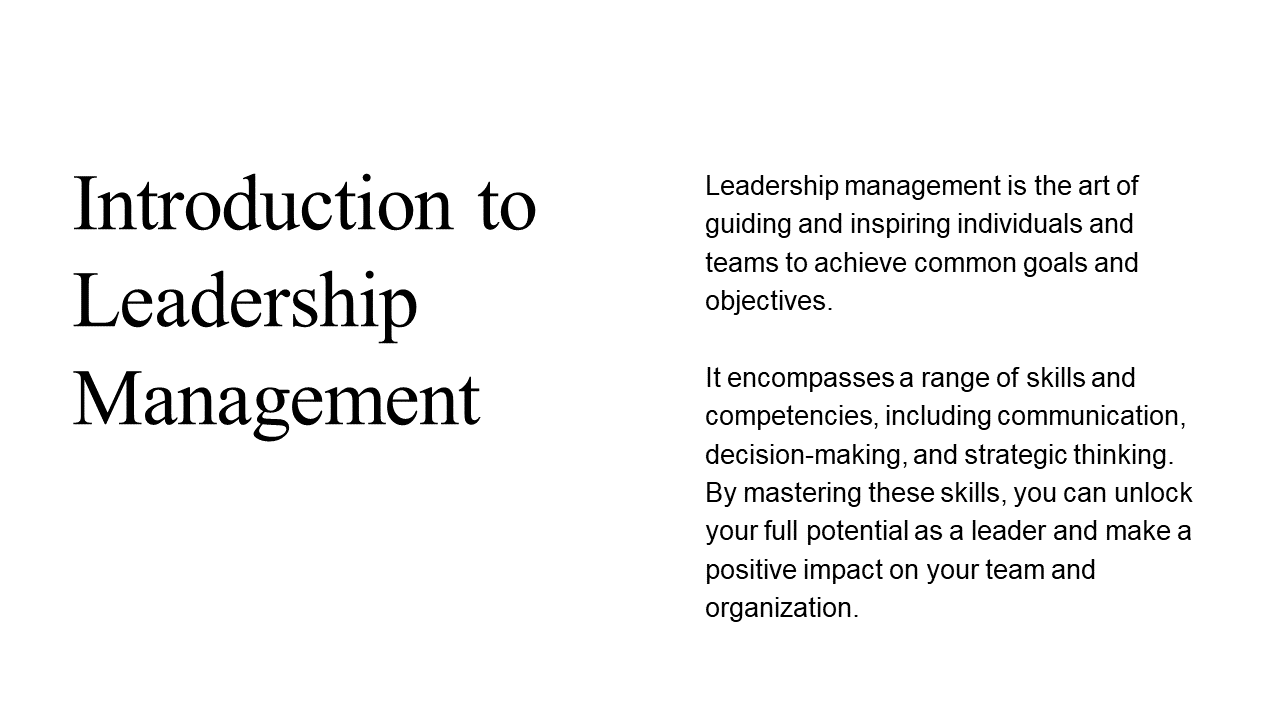 Management Training PowerPoint