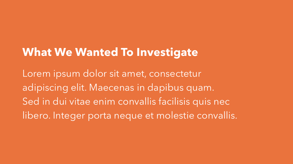 Research Report Presentation