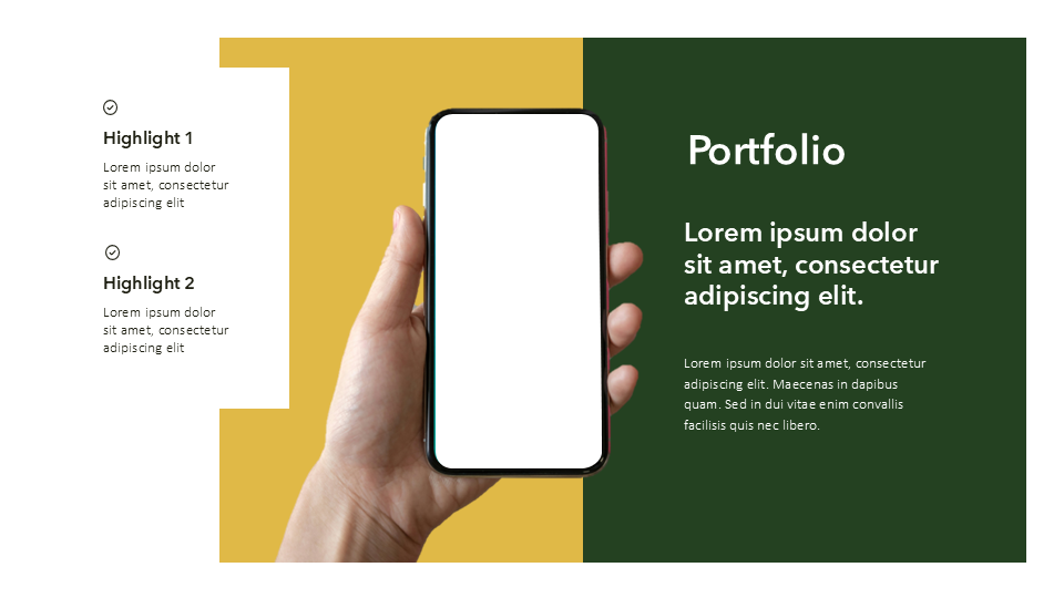 Corporate Presentation Template (Dark Green)