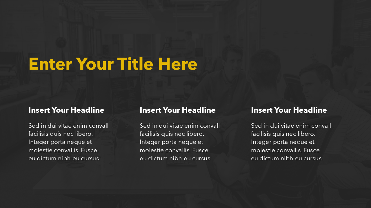 Yellow Business PowerPoint Template