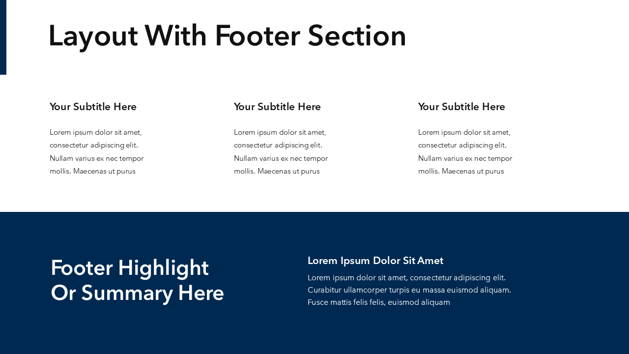 Simple Black & White PowerPoint Template