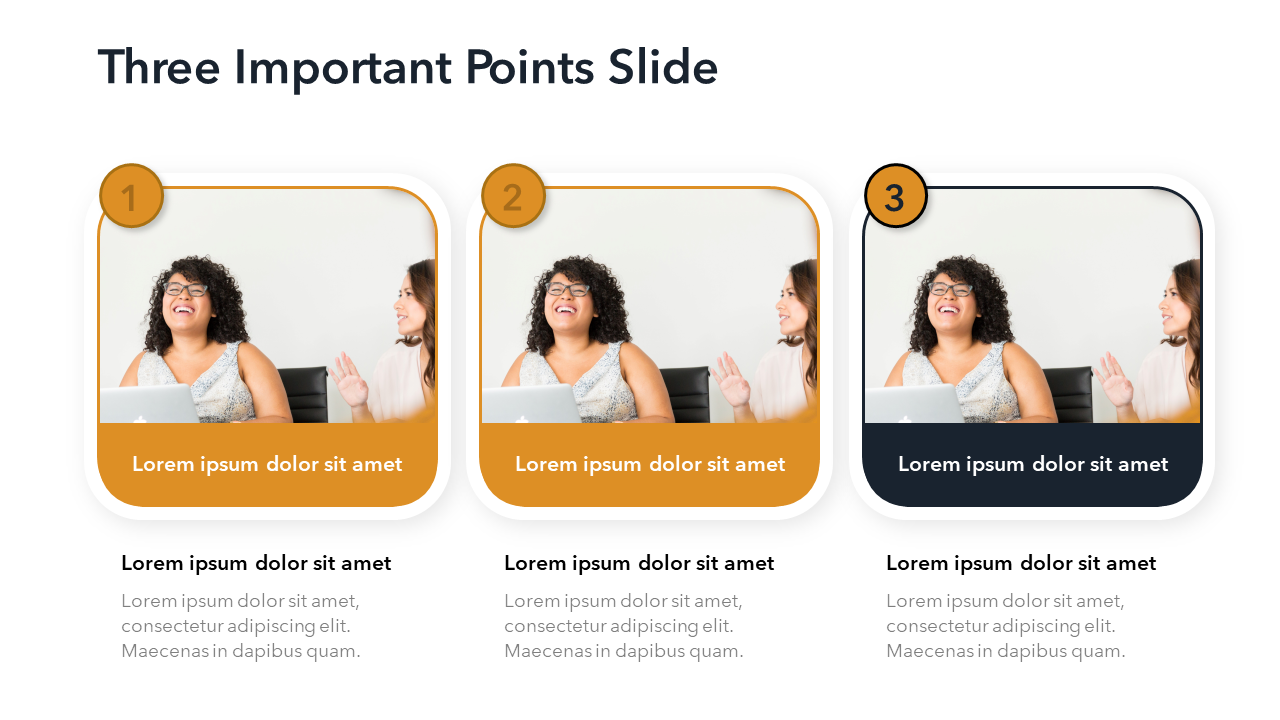 Three Columns Slide | PowerPoint | Google Slides