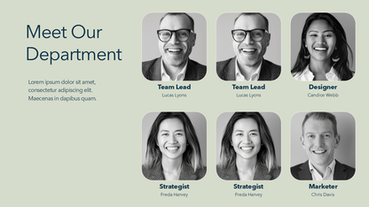 Department Team Slide