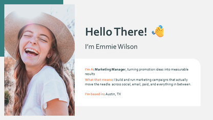 About Myself Presentation