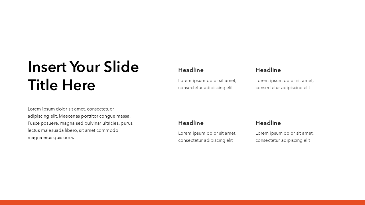 Simple Red PowerPoint Template