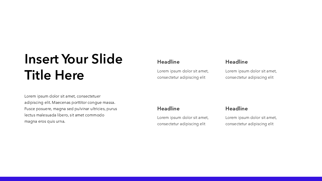 Simple Blue PowerPoint Template