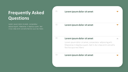 FAQ Slide Template