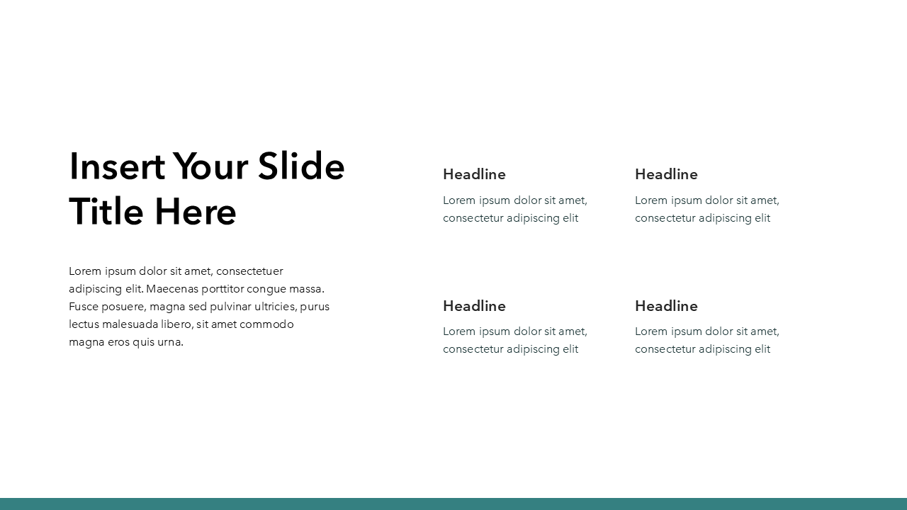 Simple Green PowerPoint Template