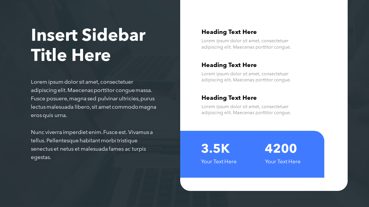 Sidebar Slide Templates | PPT | Google Slides