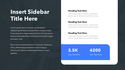 Sidebar Slide Template PPT