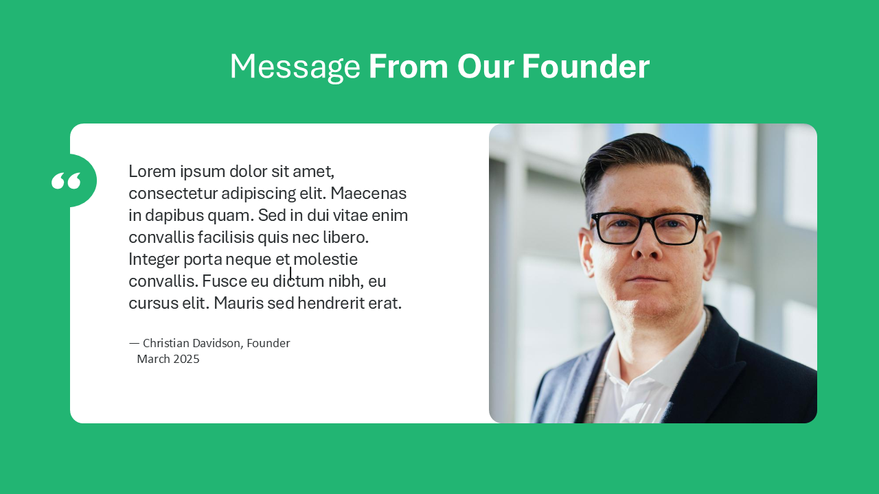 Non Profit PowerPoint Template