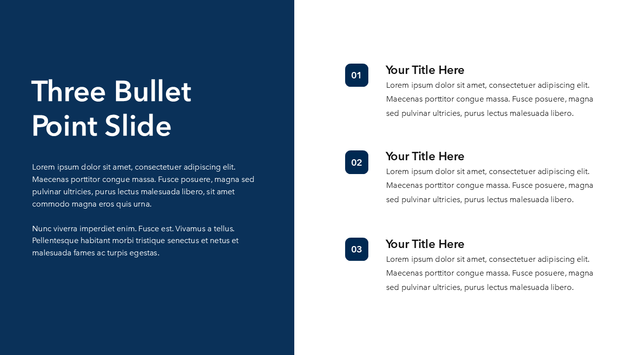 Simple Black & White PowerPoint Template