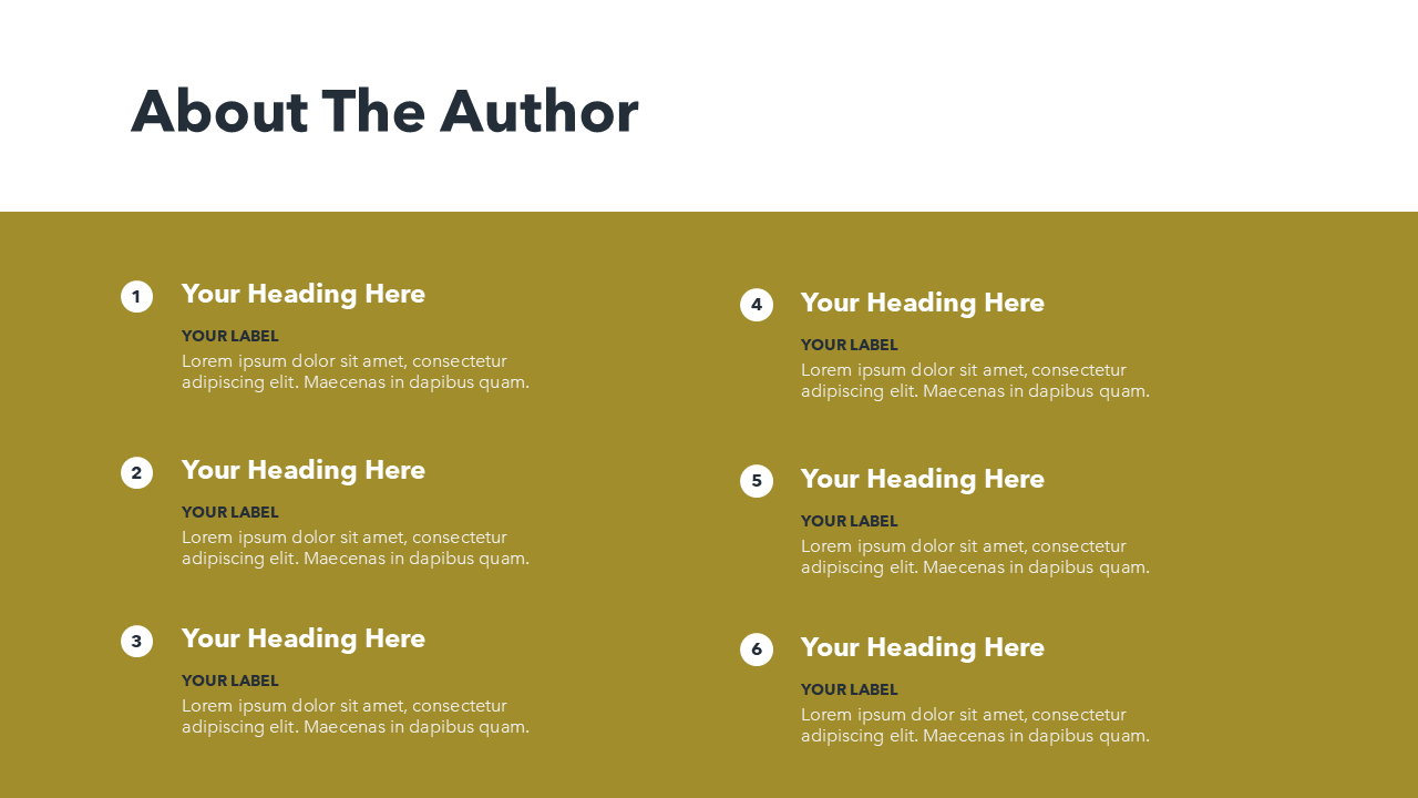 Numbered List PowerPoint