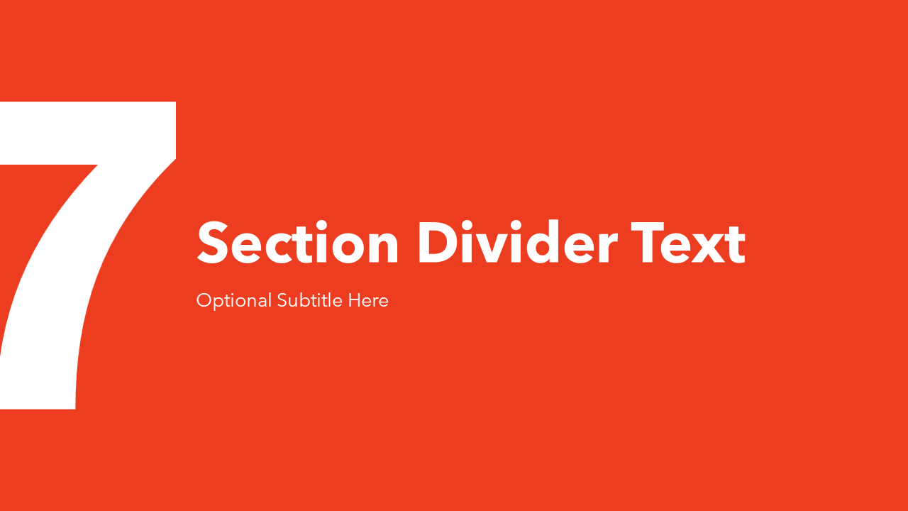 Section Divider Slide