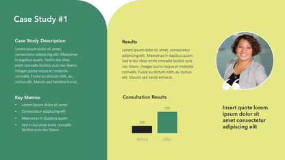 Consulting slide deck template