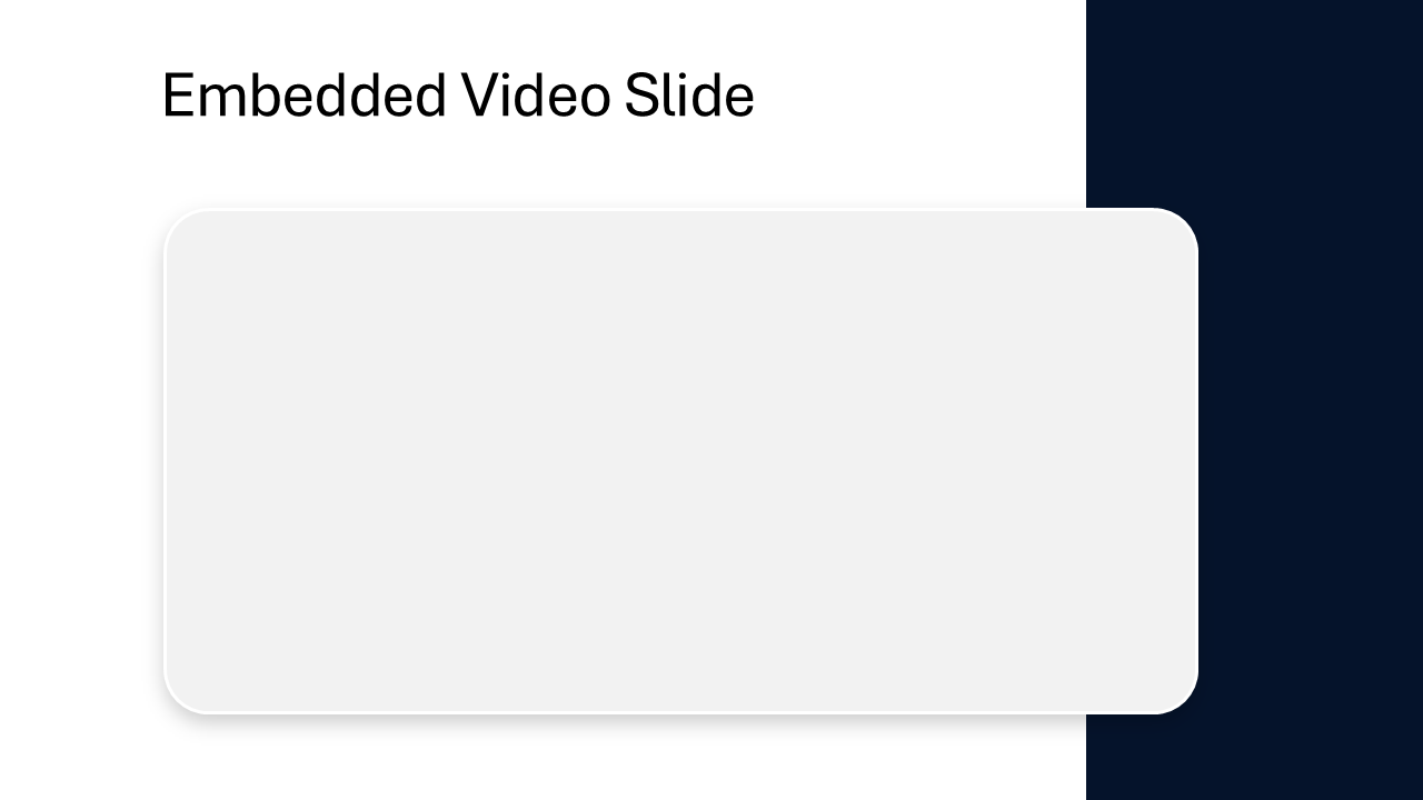 Embedded Video in Slide