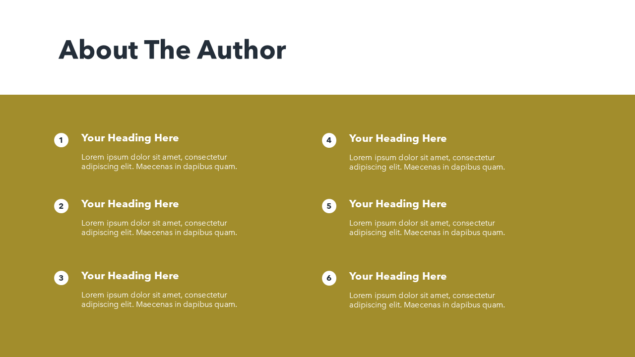 Numbered List PowerPoint