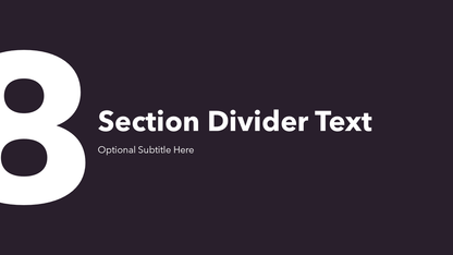 Section Divider Slide