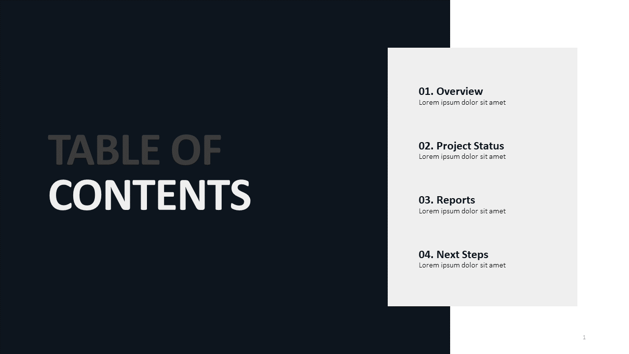 Agenda Slide Layout| PowerPoint or Google Slides Template