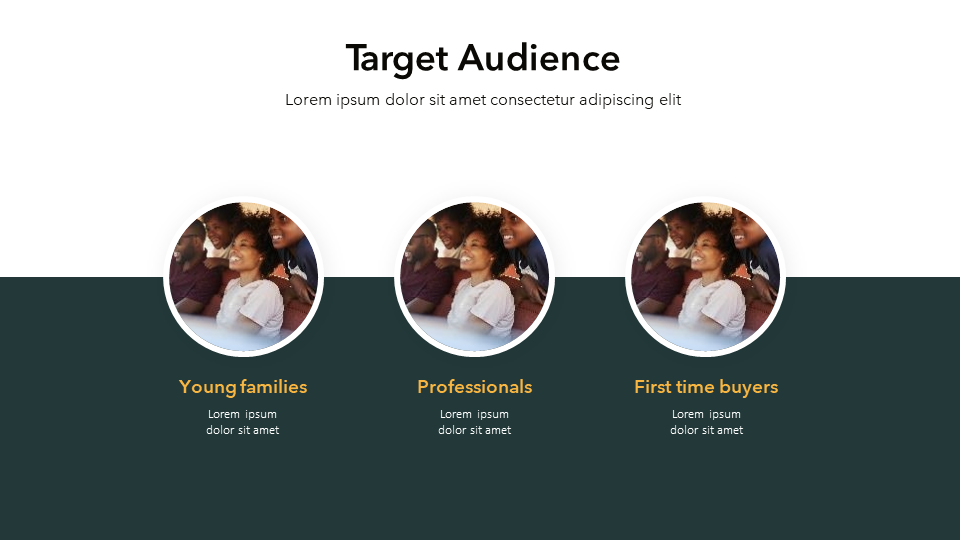 Target Audience Slide Template