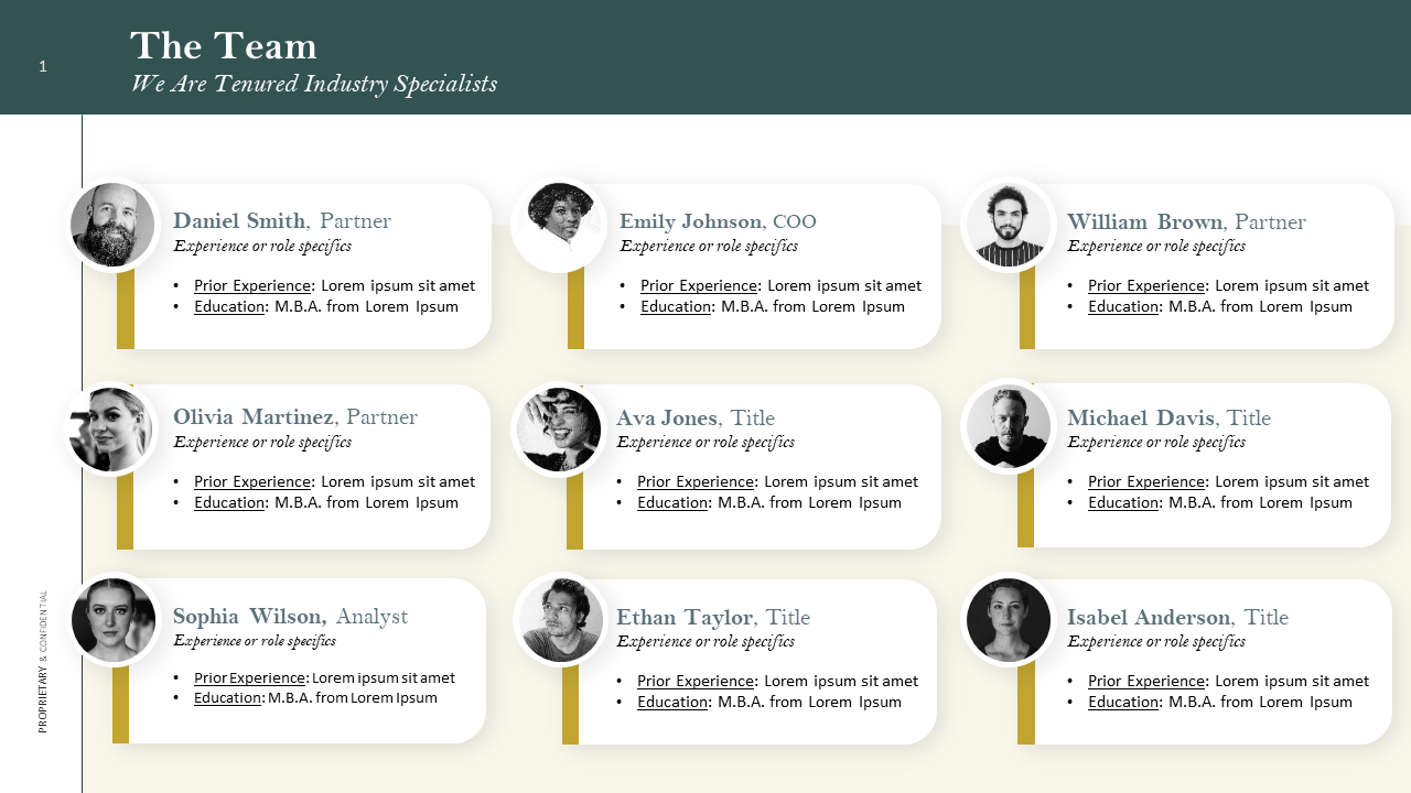 Expert Team Slide Template | PowerPoint and Google Slides